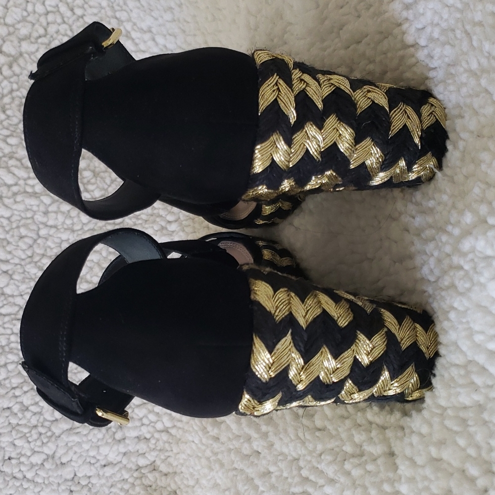 ASOS Espadrille Ankle Strap Wedge Sandal Size 6 NEW - Picture 4 of 9